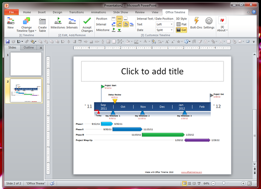 office timeline software