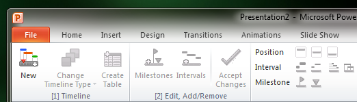 Timeline Office Ribbon