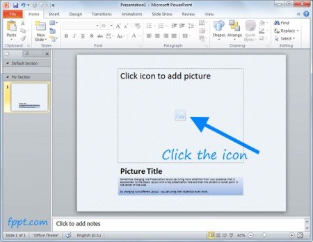 How to add a picture to a PowerPoint slide