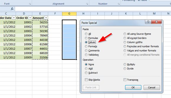 Excel 2010 Shortcut To Select Entire Column