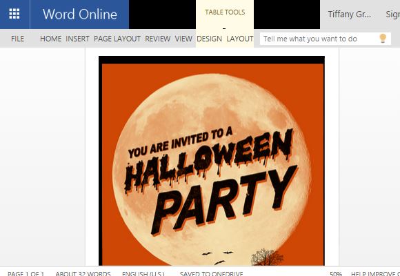 halloween poster templates word