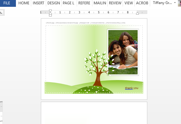 Free Greeting <strong>Card</strong> Templates | Printed.com Birthday card template word