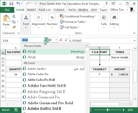Estimate <strong>template</strong> | Download and use for <strong>free</strong> Free price quote template excel