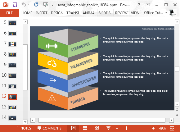 swot format ppt