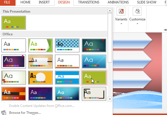 powerpoint custom theme