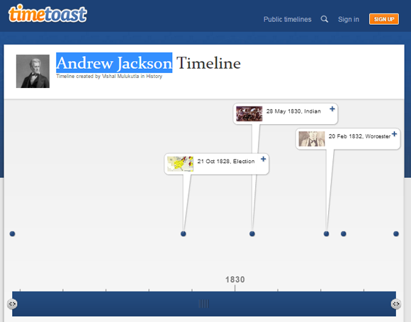 Timetoast Picture Based Online Timeline Generator