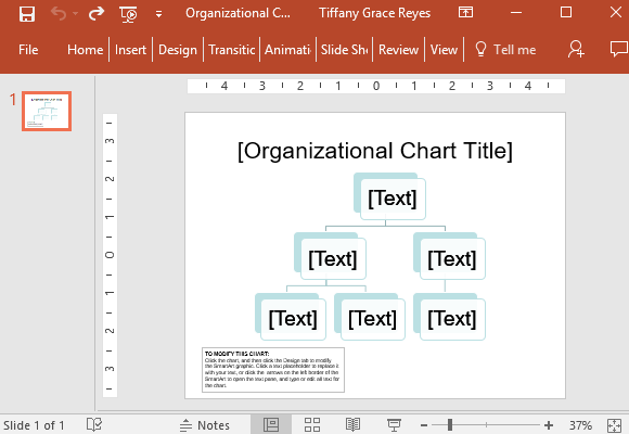 organizational chart title slide for powerpoint how to create a organizational chart in powerpoint 2013