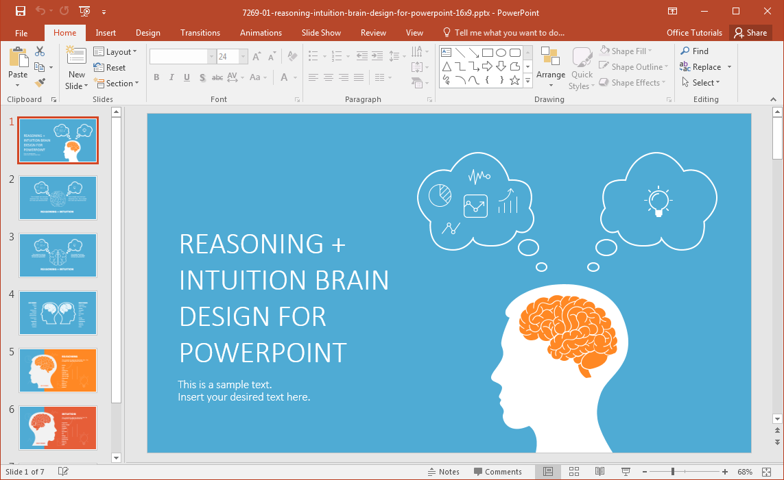Powerpoint Theme Vs Template Left Brain Vs Right Brain Powerpoint Template Powerpoint Theme Vs Template Left Brain Vs Right Brain Powerpoint Template