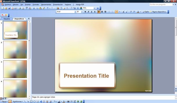 blurred text effect in powerpoint