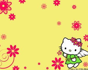 Flowers Hello Kitty Powerpoint