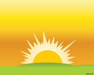 Sunset Clipart Background
