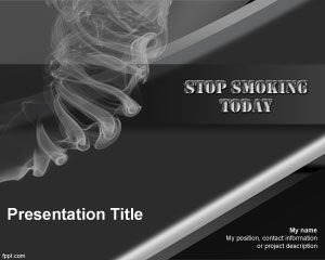 Free Powerpoint Images on Stop Smoking Powerpoint Template   Free Powerpoint Templates