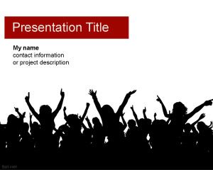 Free Powerpoint Music on Concert Powerpoint Template   Free Powerpoint Templates