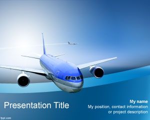 Free Powerpoint Themes on Airline Powerpoint Template   Free Powerpoint Templates
