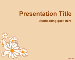 Download Microsoft Powerpoint 2007 Free on Flower Petals Powerpoint Template   Free Powerpoint Templates