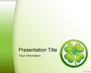 St. Patrick Clovers PowerPoint Template