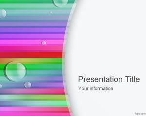 Rainbow Lines PowerPoint Template