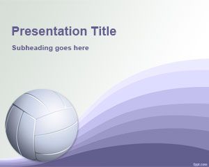 Powerpoint  Free on Volleyball Powerpoint Template   Free Powerpoint Templates