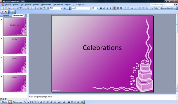 Free cake PowerPoint templates can be used for parties birthday 