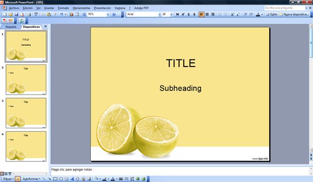 Lemon 02 Powerpoint Templates Lemon 02 Powerpoint Templates