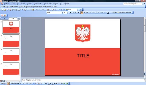 Poland Flag PowerPoint Template