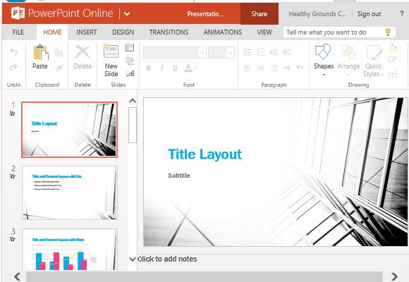 Business Themed Professional PowerPoint Template FPPT