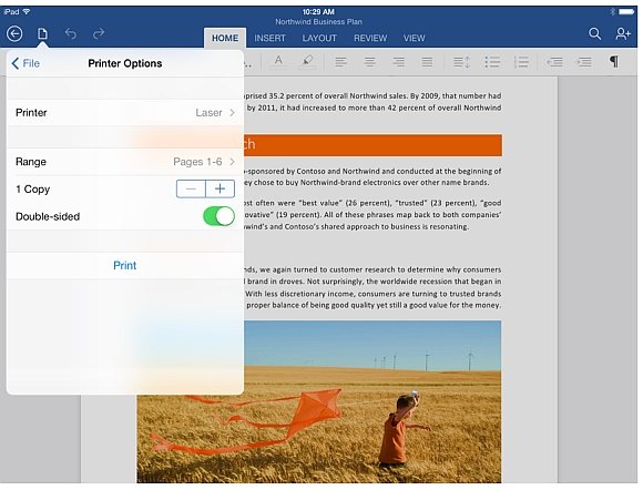Print documents from ipad fppt