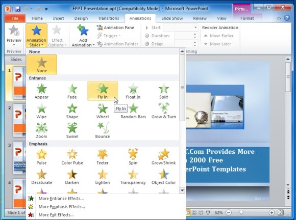 Custom animation powerpoint 2007 download