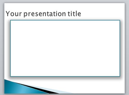 creating a border in powerpoint using shapes templates with borders
