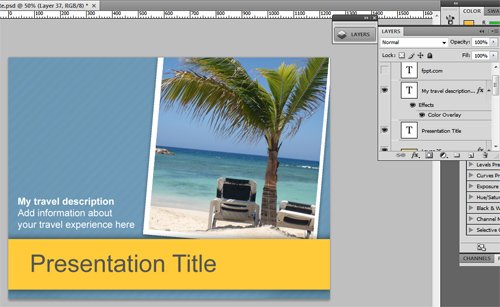 creating a presentation for hotel or travel agency