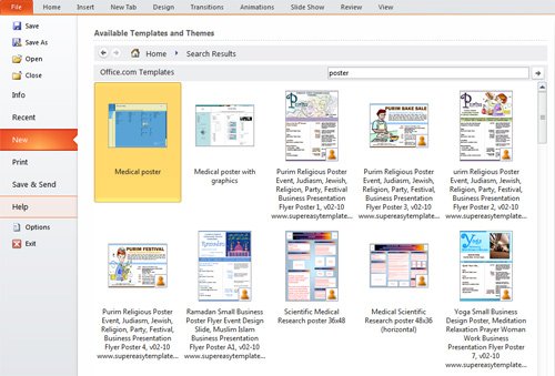 presentation tip how to create a poster in powerpoint 2010 poster powerpoint templates