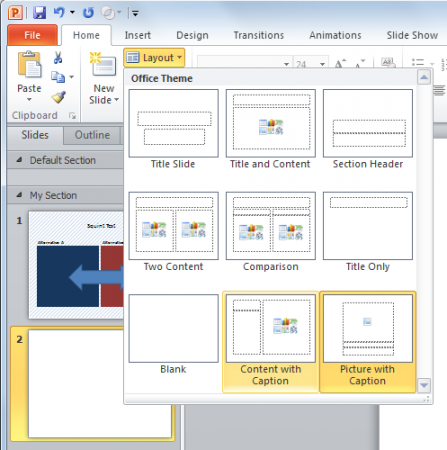 squint test in powerpoint presentations