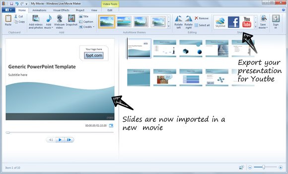 samsung tv powerpoint presentation format