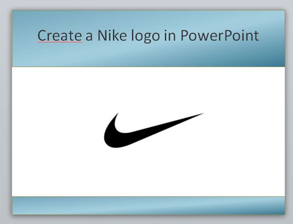 Cómo hacer un logo de Nike en PowerPoint