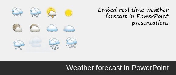 add weather forecast in powerpoint presentation