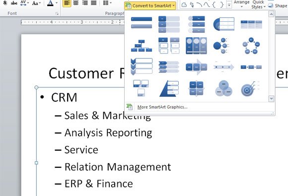 Customer Relationship Management Diagram in PowerPoint
