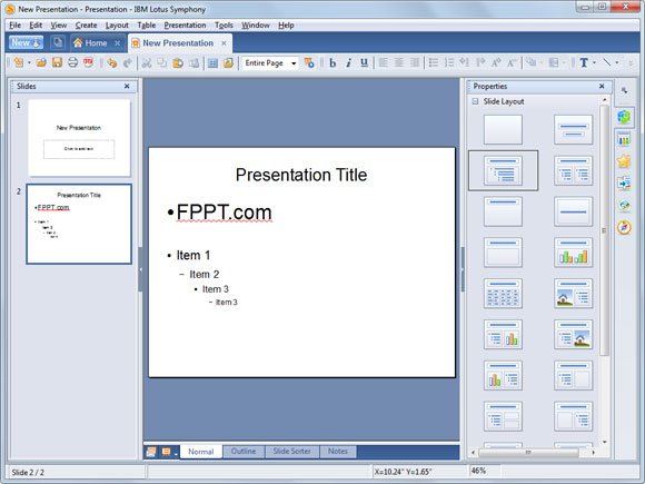 lotus symphony presentations: a freeware alternative to powerpoint lotus symphony presentations: a freeware alternative to powerpoint, Presentation templates