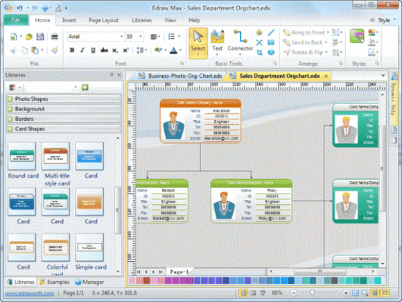 How To Create Org Charts For Powerpoint Presentations Using Edraw Org Chart Org Structure Ppt Template