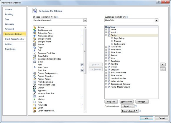 how to customize powerpoint
