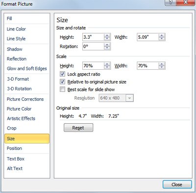 how to control shape and image height in powerpoint powerpoint background image size