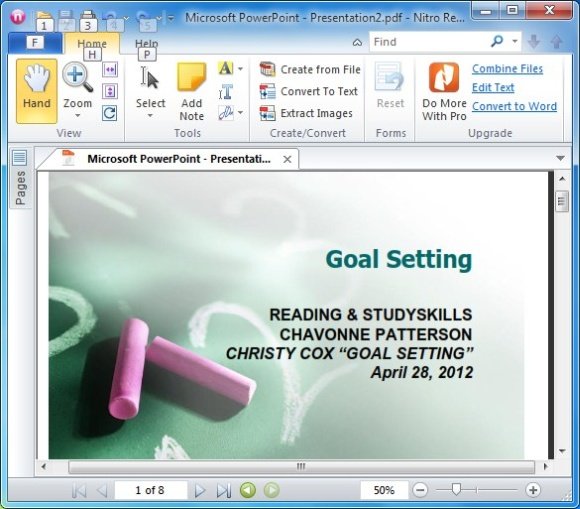 How To Create Powerpoint Handouts In Pdf With Free Nitro Pdf Reader How To Powerpoint Templates From Microsoft