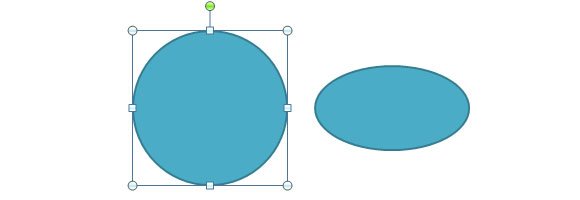 Simple circular shapes in PowerPoint