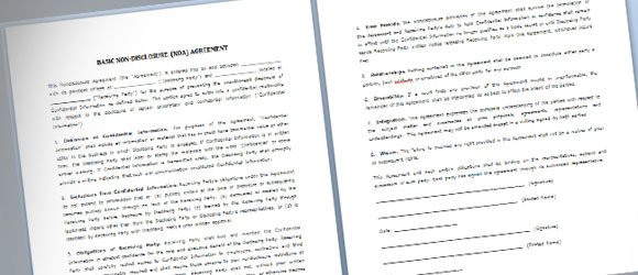 Simple NDA Template For Microsoft Word