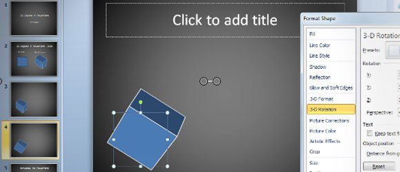Creating 3D Objects in PowerPoint 2010