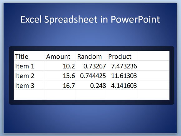 Inserting Excel Charts Into Powerpoint 2007