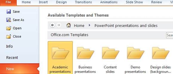 access hundreds of free ppt templates in ms powerpoint 2010 free powerpoint 2010 themes