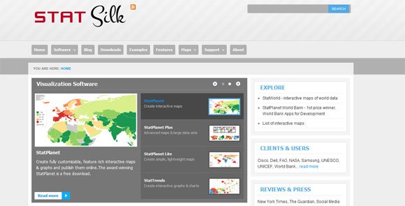 make interactive maps with statsilk software