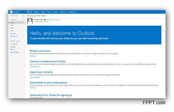 create new outlook.com account