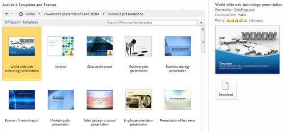 access hundreds of free ppt templates in ms powerpoint 2010 access hundreds of free ppt templates in ms powerpoint 2010, Powerpoint templates