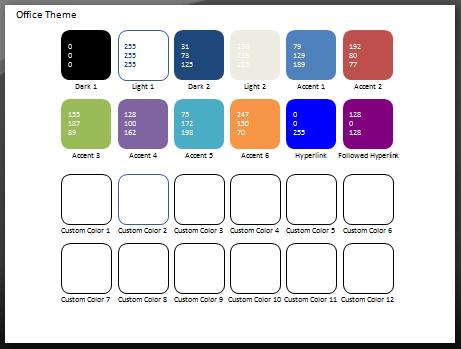 color swatch add in for powerpoint 2007 and 2010 powerpoint theme 2007